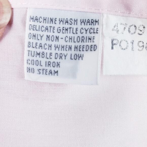 FOXCROFT The Hamptons, Button Down Blouse Light Pink Size 14P - Picture 7 of 7